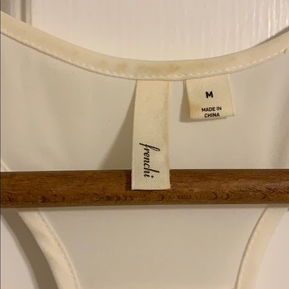 •frenchi• Cream High-Low Racerback Tank - Picture 2 of 4